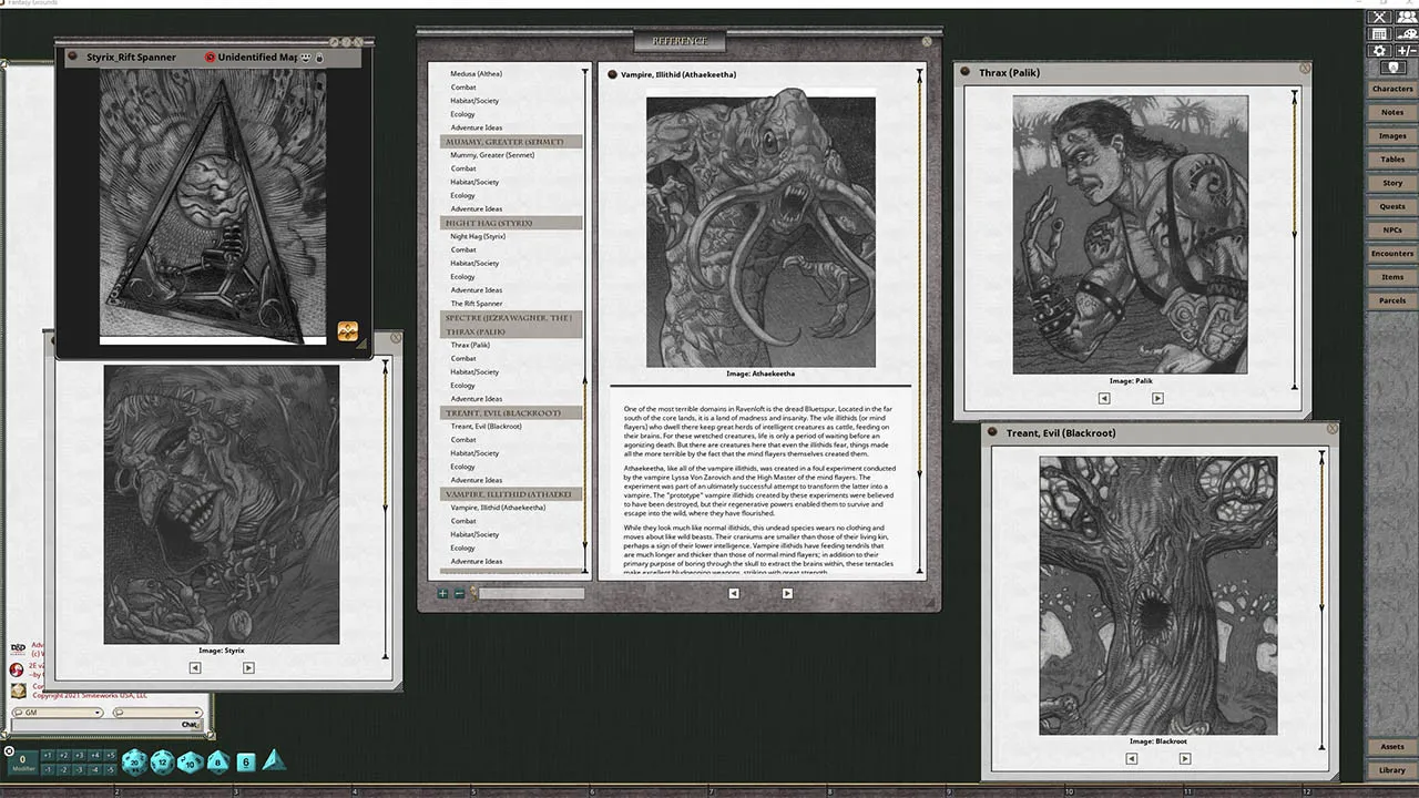 Fantasy Grounds - MC15 Monstrous Compendium Ravenloft Appendix II: Children of the Night (2E) Screenshot 3