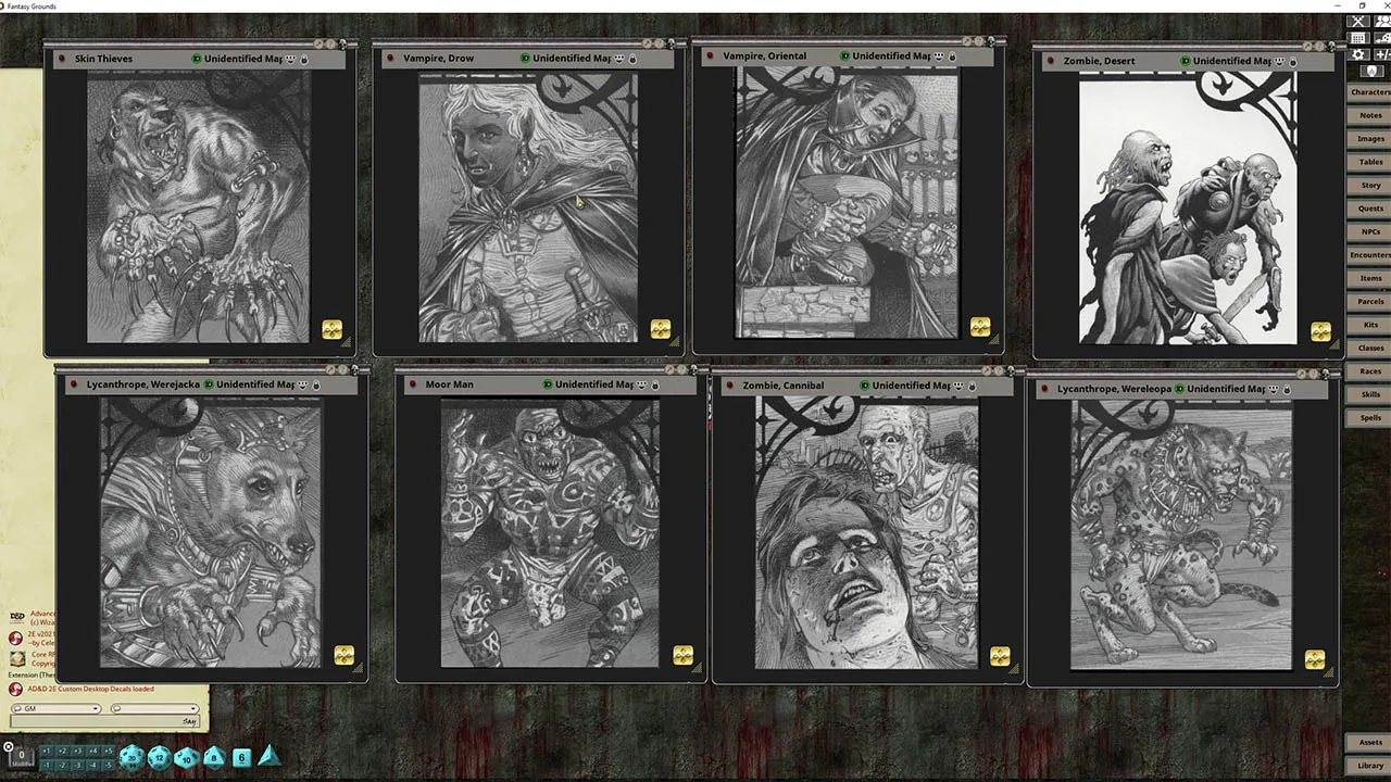 Fantasy Grounds - Monstrous Compendium - Ravenloft Appendix III (2E) Screenshot 3