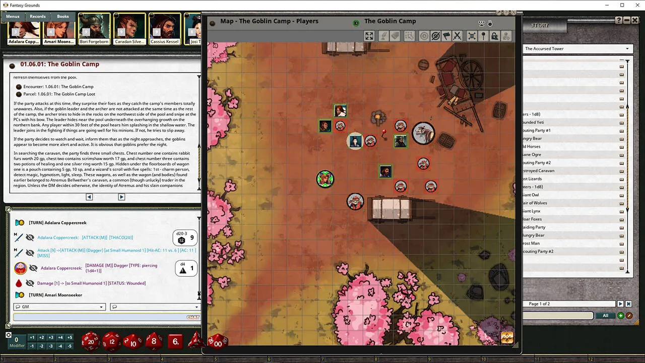Fantasy Grounds - D&D Classics: The Accursed Tower (2E) Screenshot 2