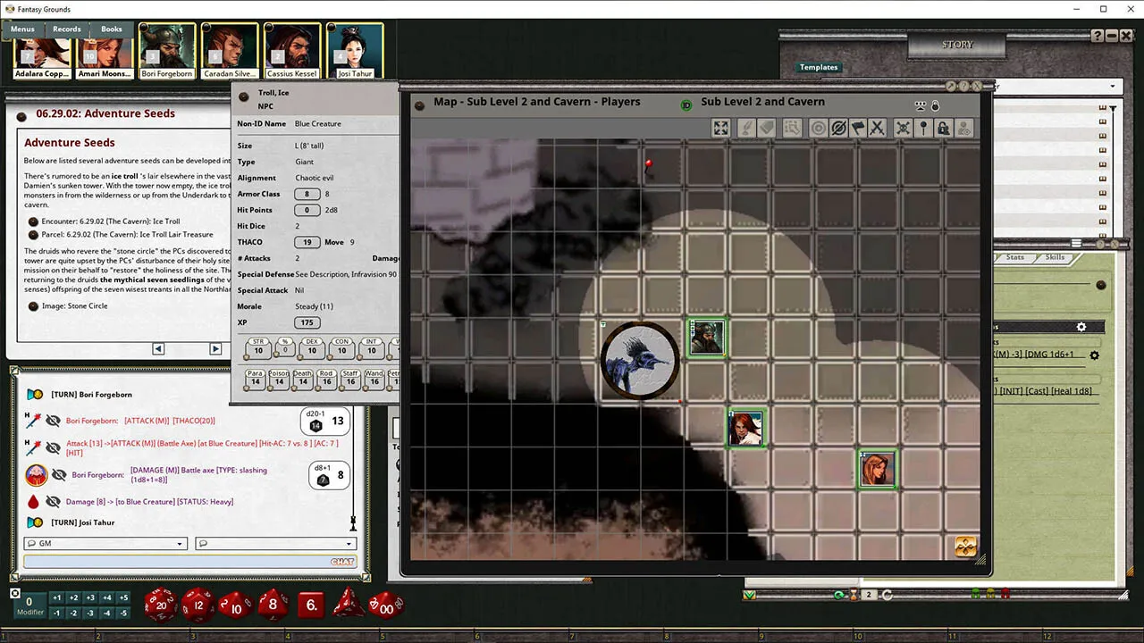 Fantasy Grounds - D&D Classics: The Accursed Tower (2E) Screenshot 3