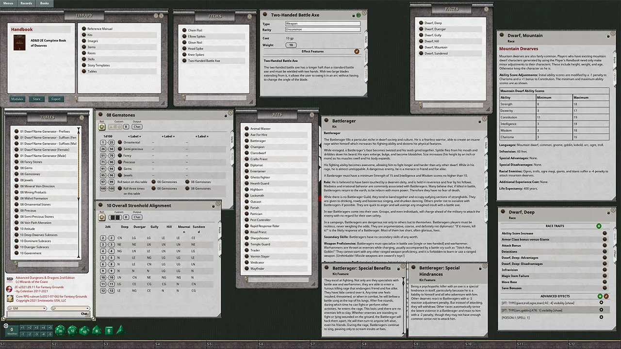 Fantasy Grounds - D&D Classics:PHBR6 The Complete Book of Dwarves (2E) Screenshot 0