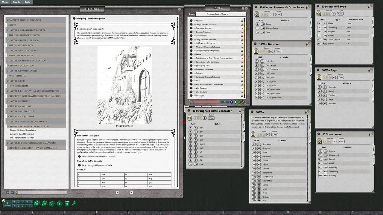 Fantasy Grounds - D&D Classics:PHBR6 The Complete Book of Dwarves (2E) Screenshot 2