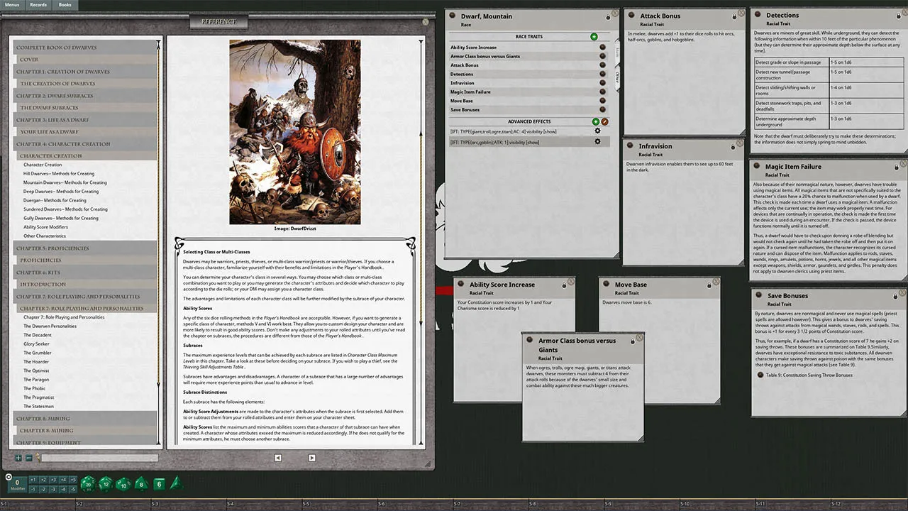 Fantasy Grounds - D&D Classics:PHBR6 The Complete Book of Dwarves (2E) Screenshot 1
