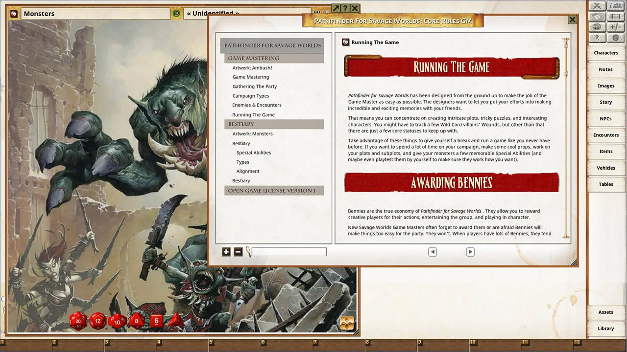 Fantasy Grounds - Pathfinder for Savage Worlds Core Rules Screenshot 4