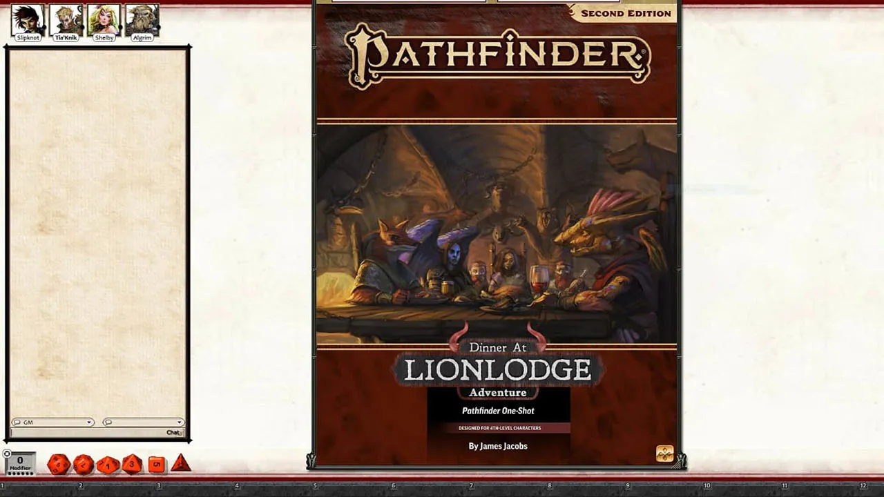 Fantasy Grounds - Pathfinder 2 RPG - One-Shot #2: Dinner at Lionlodge Screenshot 4