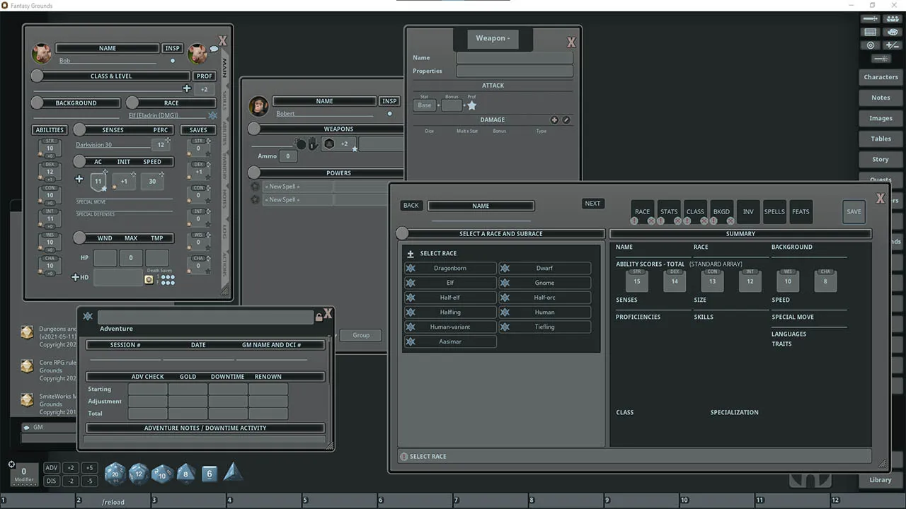 Fantasy Grounds - FG Theme - Modern Dark Theme Screenshot 2