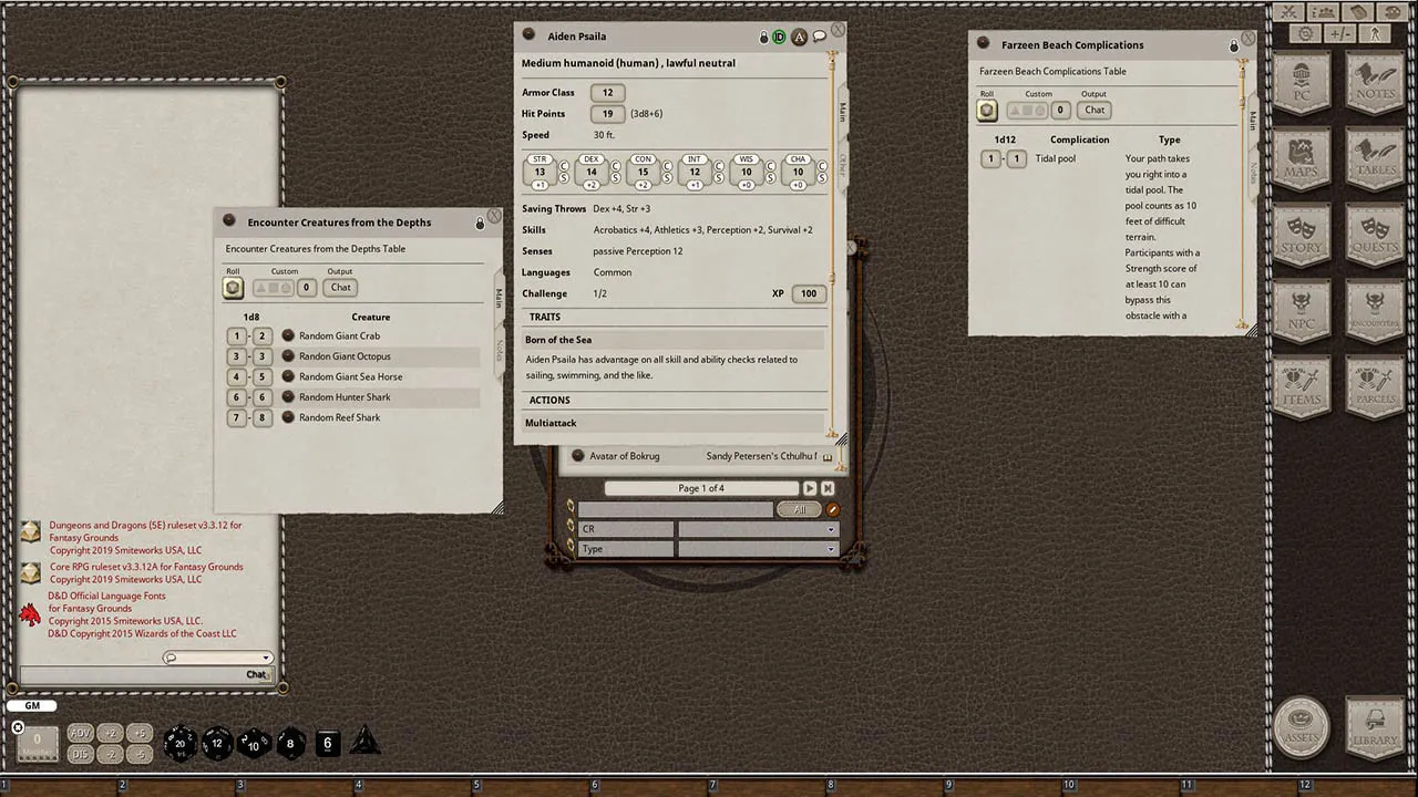 Fantasy Grounds - Ghoul Island Act 1 Voyage to Farzeen Screenshot 0