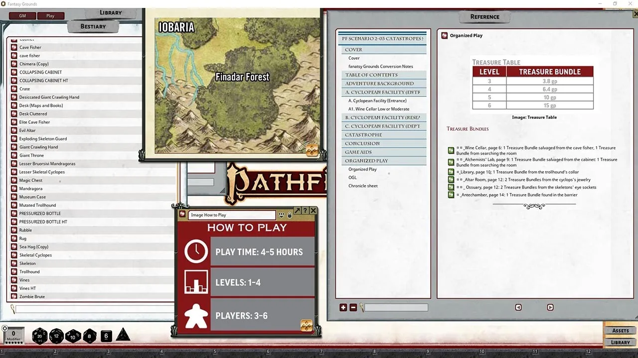 Fantasy Grounds - Pathfinder 2 RPG - Pathfinder Society Scenario #2-03: Catastrophe's Spark Screenshot 2