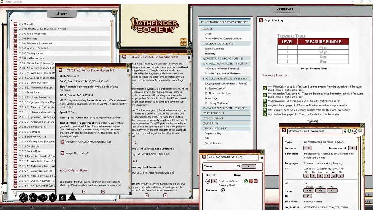 Fantasy Grounds - Pathfinder 2 RPG - Pathfinder Society Scenario #2-03: Catastrophe's Spark Screenshot 5