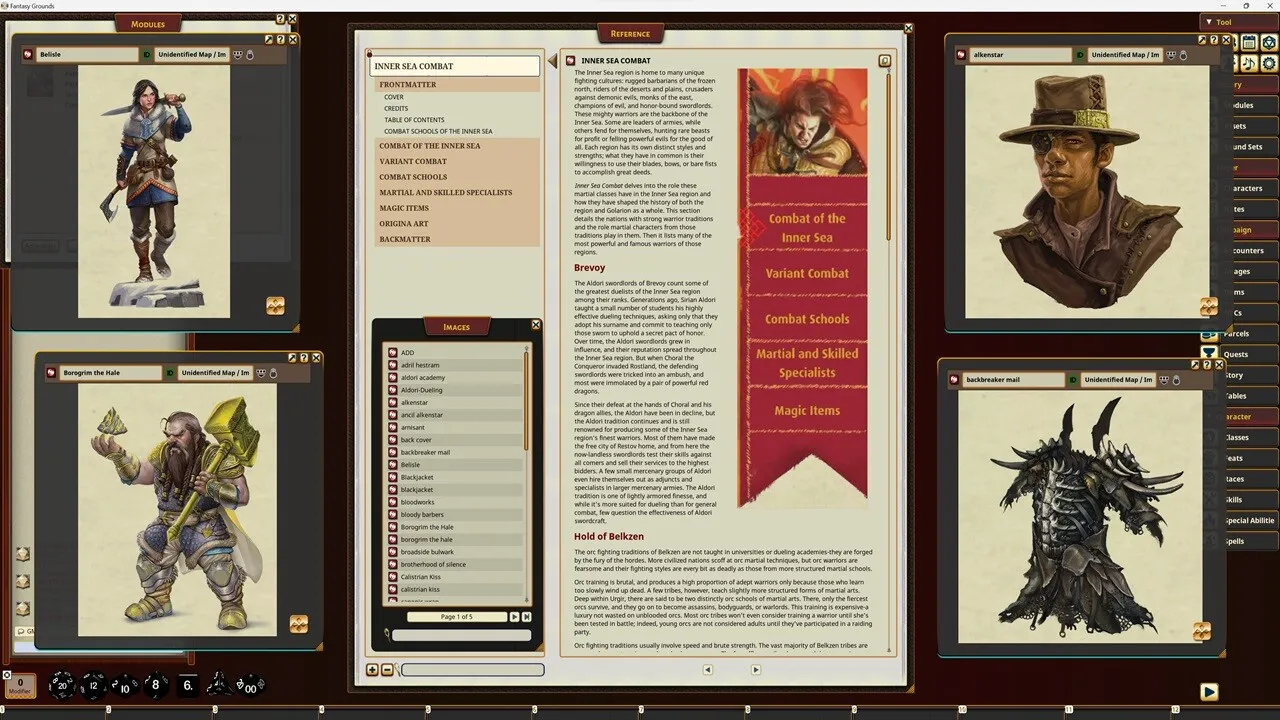 Fantasy Grounds - Pathfinder RPG - Campaign Setting: Inner Sea Combat Screenshot 0