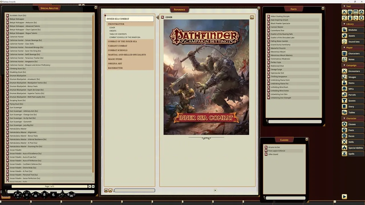 Fantasy Grounds - Pathfinder RPG - Campaign Setting: Inner Sea Combat Screenshot 2