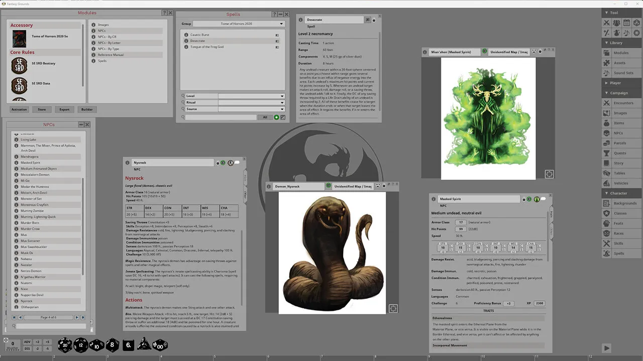 Fantasy Grounds - Tome of Horrors 2020 Screenshot 3