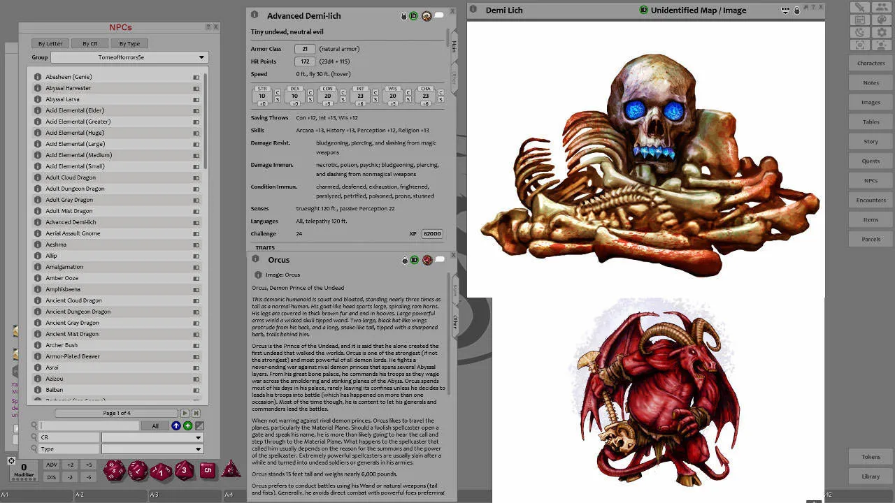 Fantasy Grounds - Tome of Horrors Screenshot 3