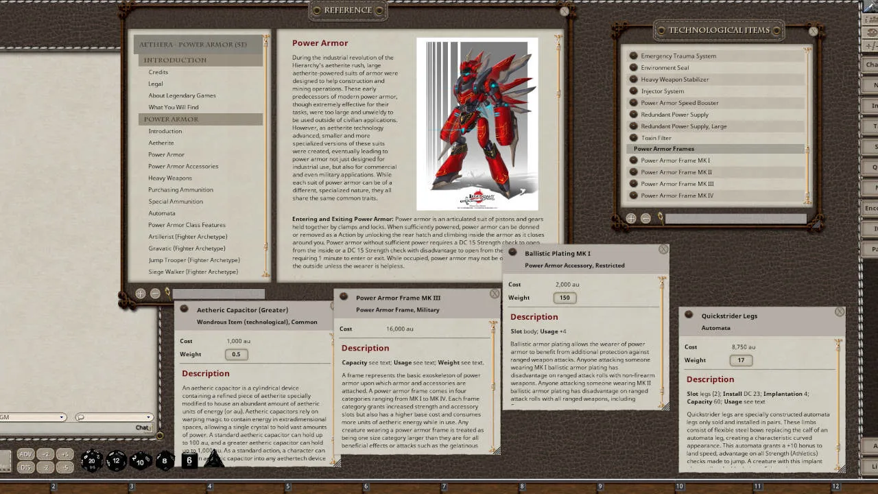 Fantasy Grounds - Power Armor Screenshot 2