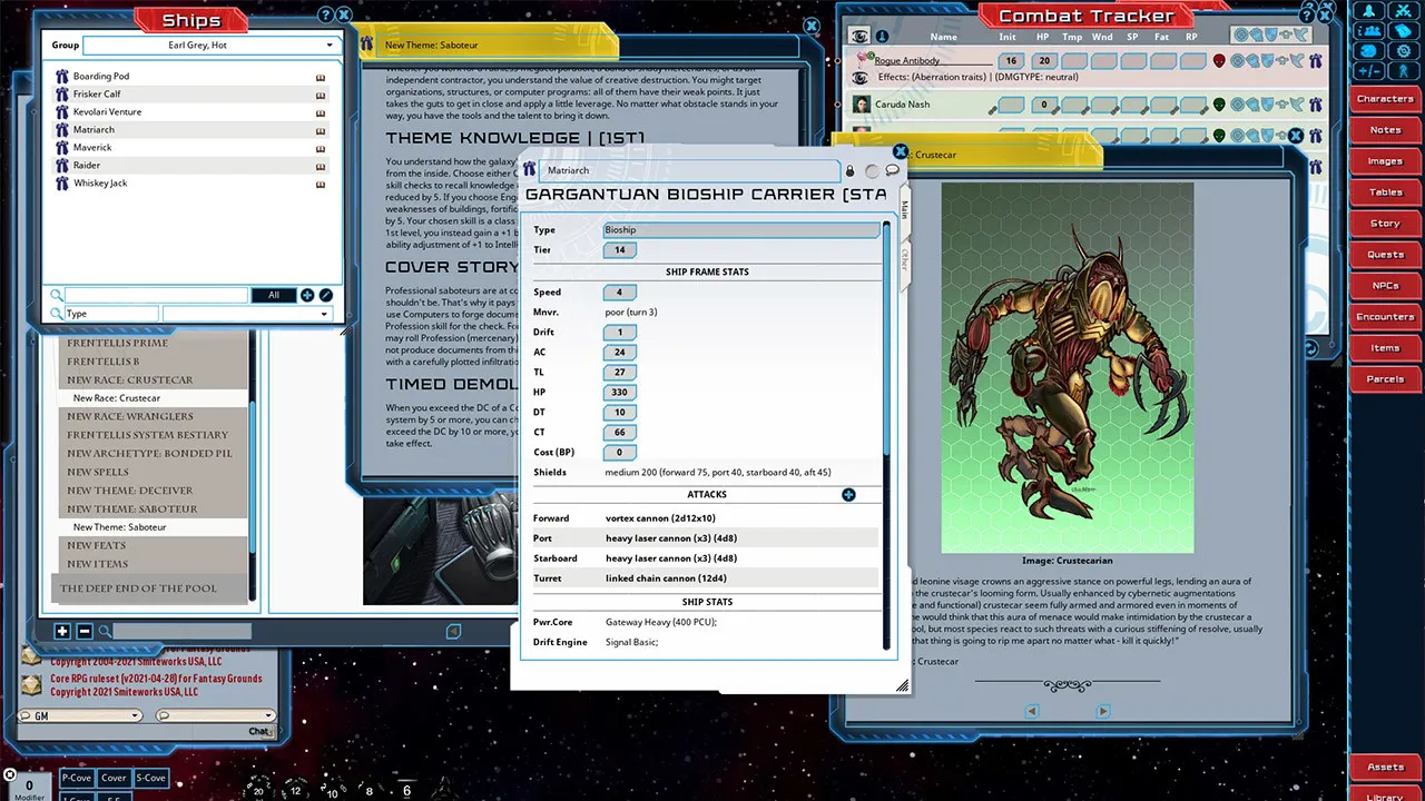 Fantasy Grounds - Earl Grey, Hot Screenshot 2
