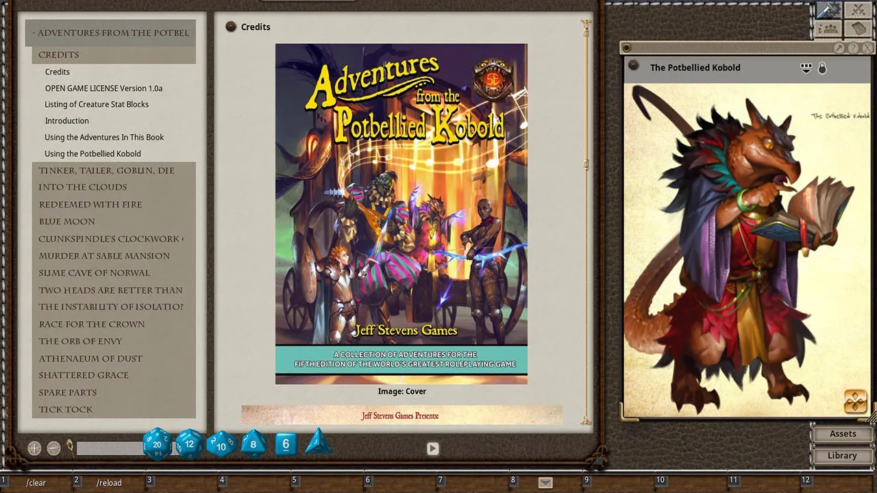 Fantasy Grounds - Adventures from the Potbellied Kobold: 15 Adventures for 5E Screenshot 0