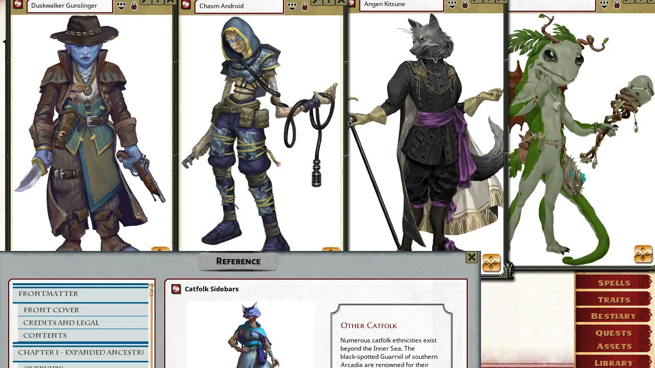 Fantasy Grounds - Pathfinder 2 RPG - Lost Omens: Ancestry Guide Screenshot 3