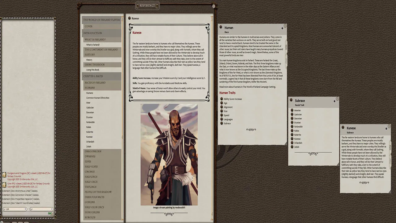Fantasy Grounds - World of Farland Players Guide Screenshot 2