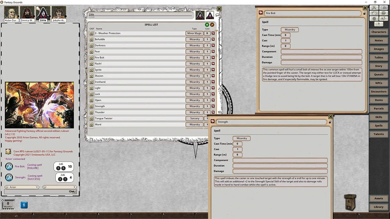 Fantasy Grounds - Advanced Fighting Fantasy 2E Ruleset Screenshot 0