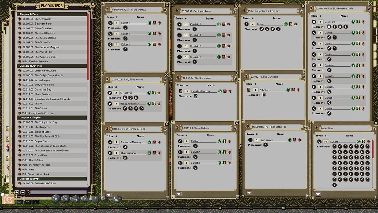 Fantasy Grounds - Masks of Nyarlathotep Screenshot 8