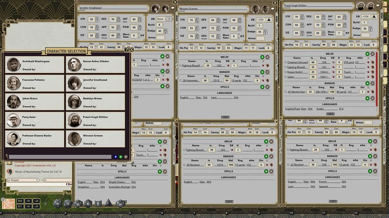 Fantasy Grounds - Masks of Nyarlathotep Screenshot 2