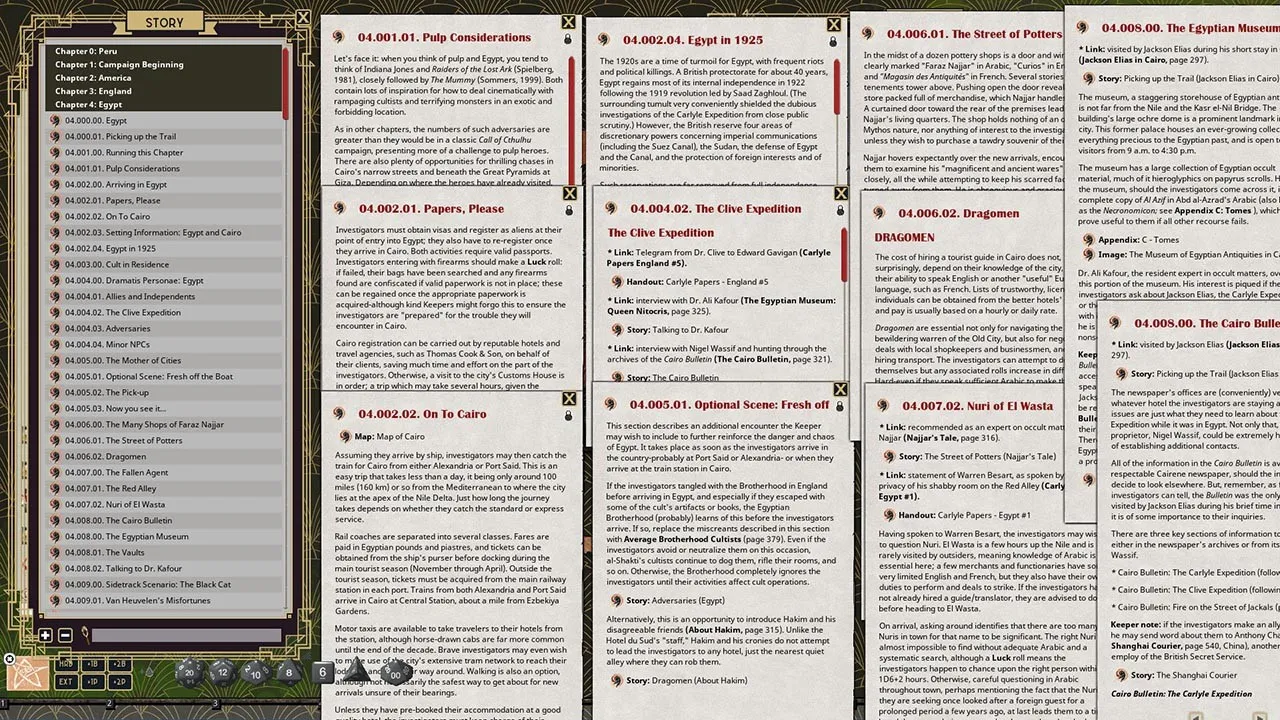 Fantasy Grounds - Masks of Nyarlathotep Screenshot 5
