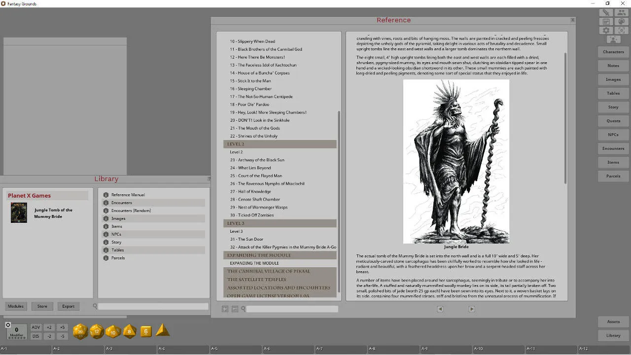 Fantasy Grounds - Jungle Tomb of the Mummy Bride Screenshot 1