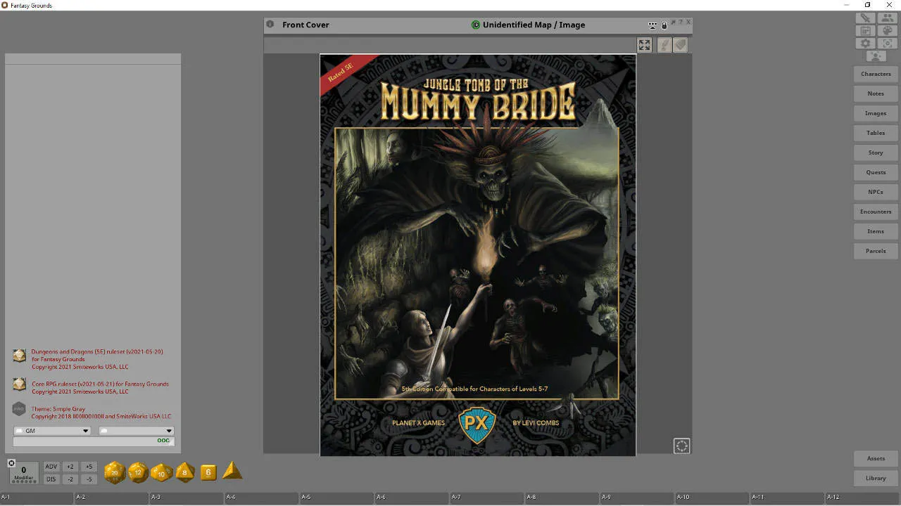 Fantasy Grounds - Jungle Tomb of the Mummy Bride Screenshot 0