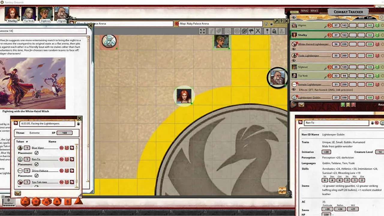 Fantasy Grounds - Pathfinder 2 RPG - Fists of the Ruby Phoenix AP 1: Despair on Danger Island Screenshot 6