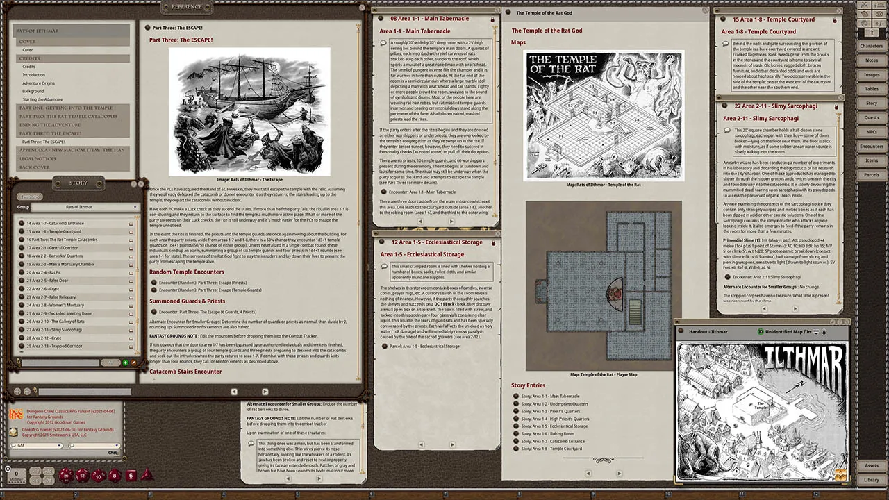 Fantasy Grounds - Dungeon Crawl Classics Lankhmar #11: The Rats of Ilthmar Screenshot 1