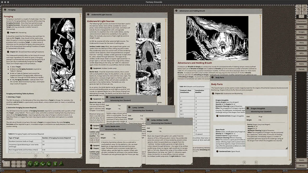 Fantasy Grounds - Survivalist's Guide to Spelunking Screenshot 2