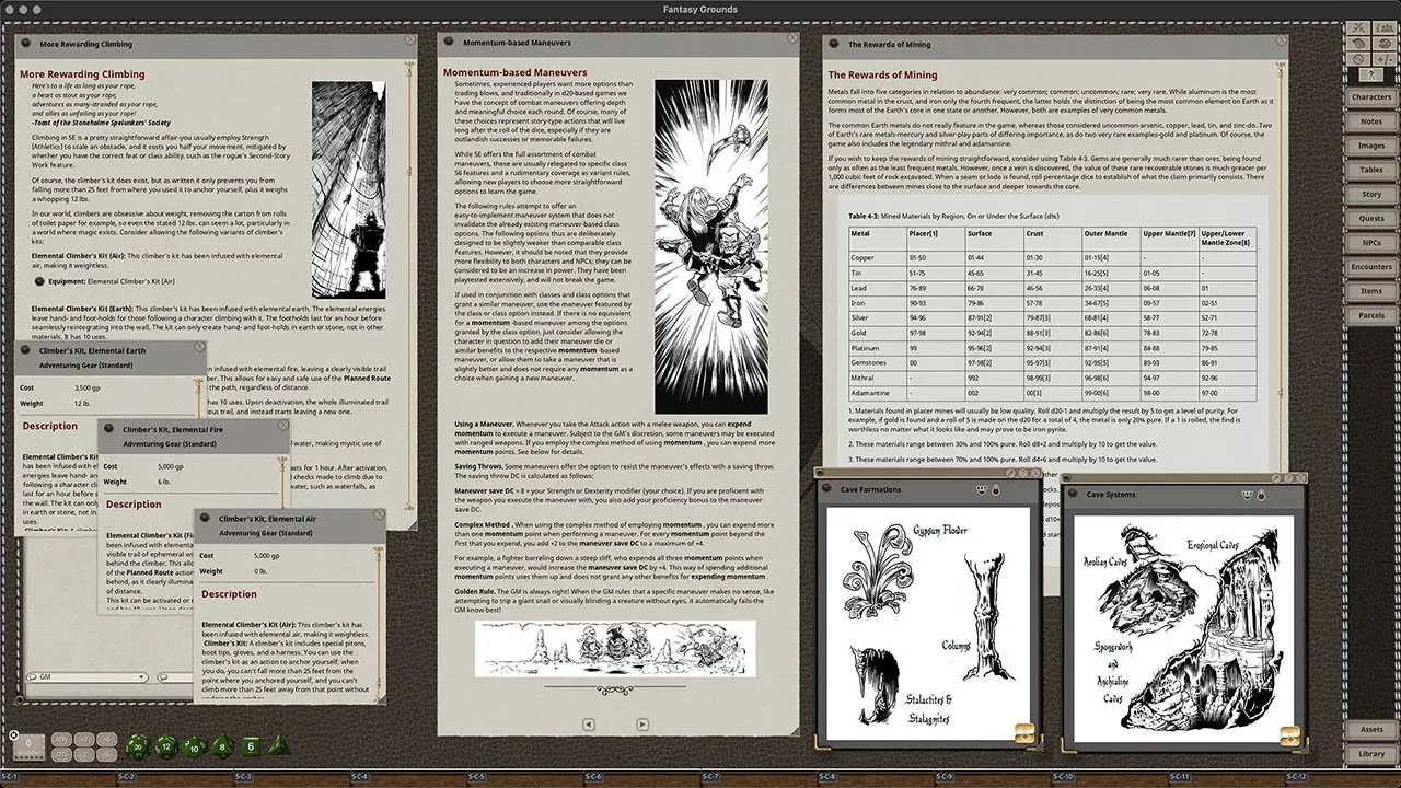 Fantasy Grounds - Survivalist's Guide to Spelunking Screenshot 1