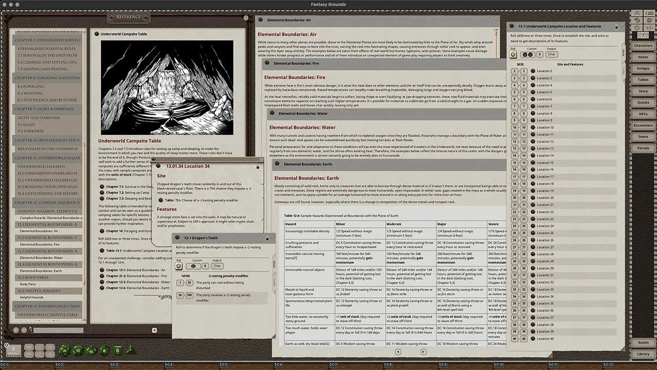Fantasy Grounds - Survivalist's Guide to Spelunking Screenshot 3