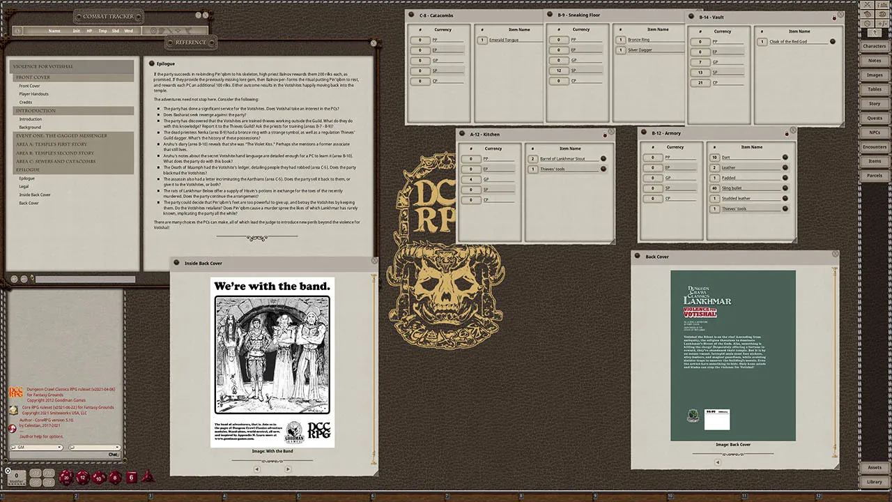 Fantasy Grounds - Dungeon Crawl Classics Lankhmar #4: Violence for Votishal Screenshot 3