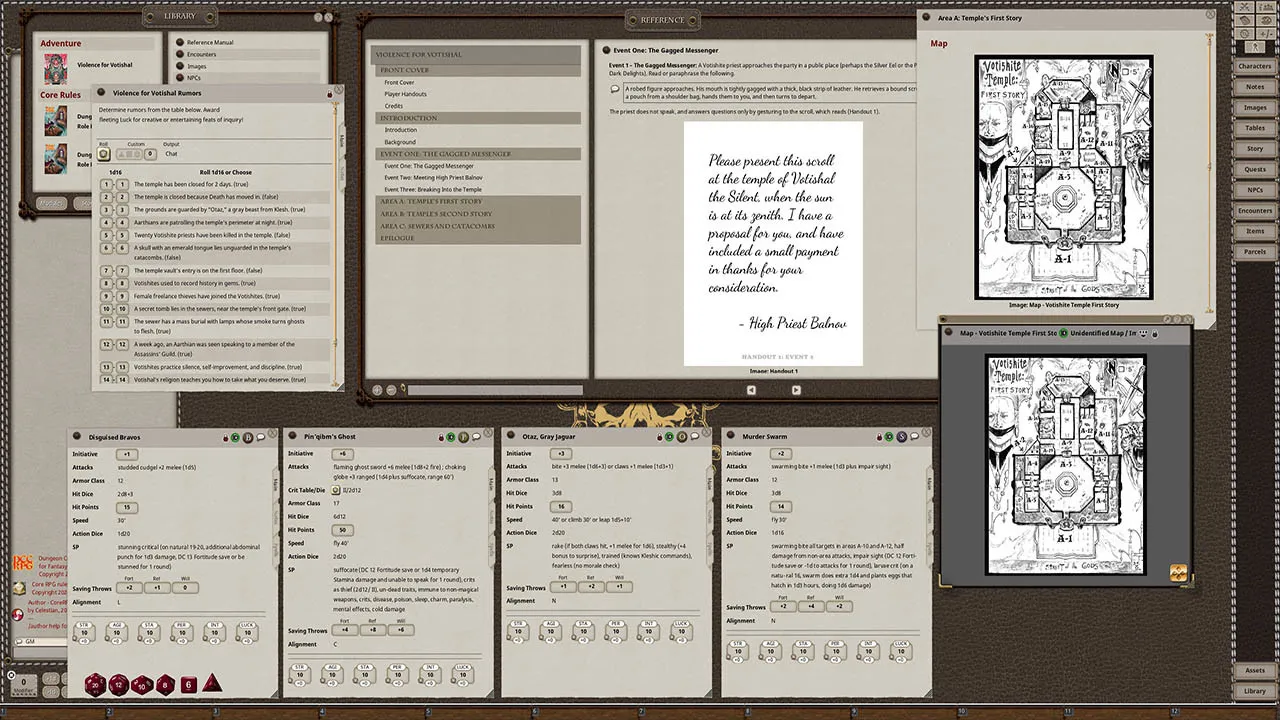 Fantasy Grounds - Dungeon Crawl Classics Lankhmar #4: Violence for Votishal Screenshot 2