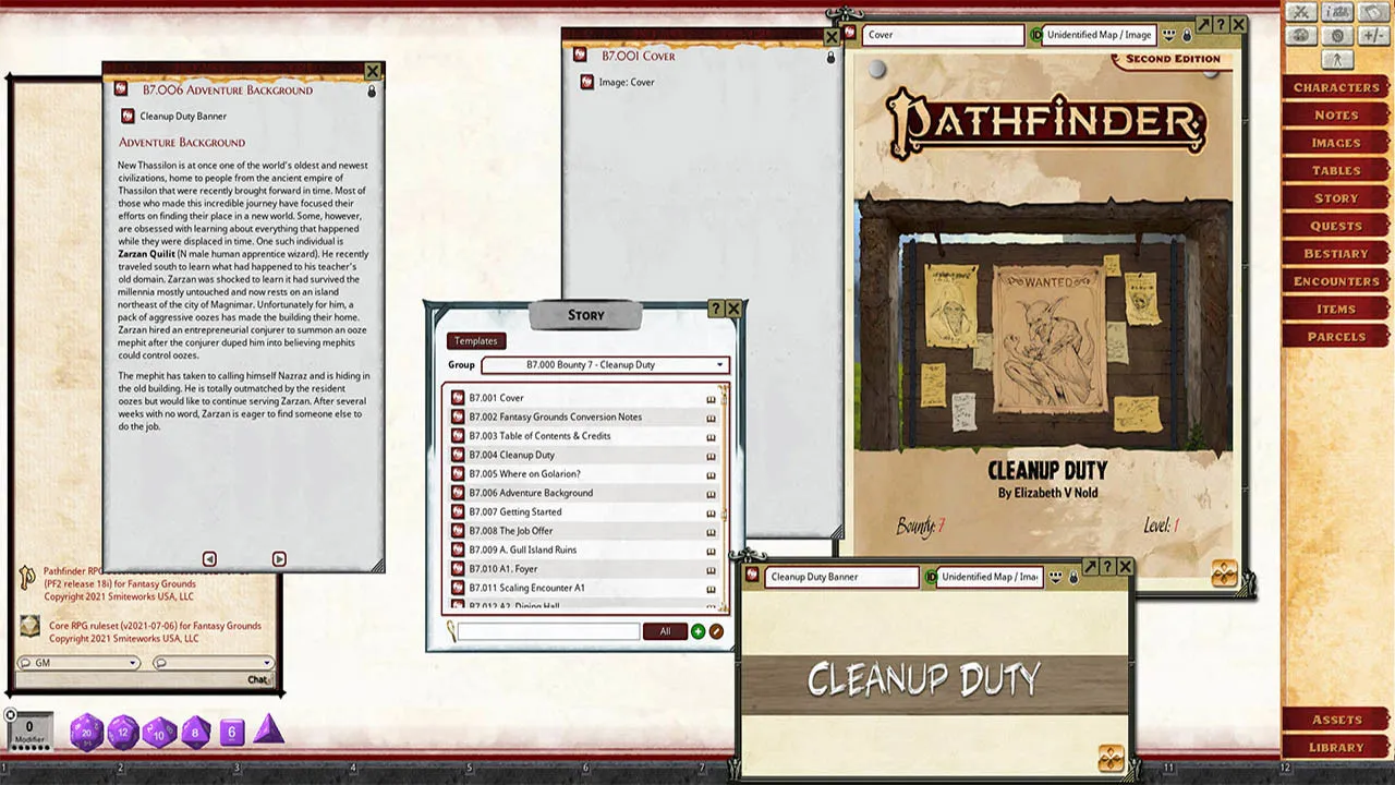 Fantasy Grounds - Pathfinder 2 RPG - Pathfinder Bounty #7: Cleanup Duty Screenshot 0
