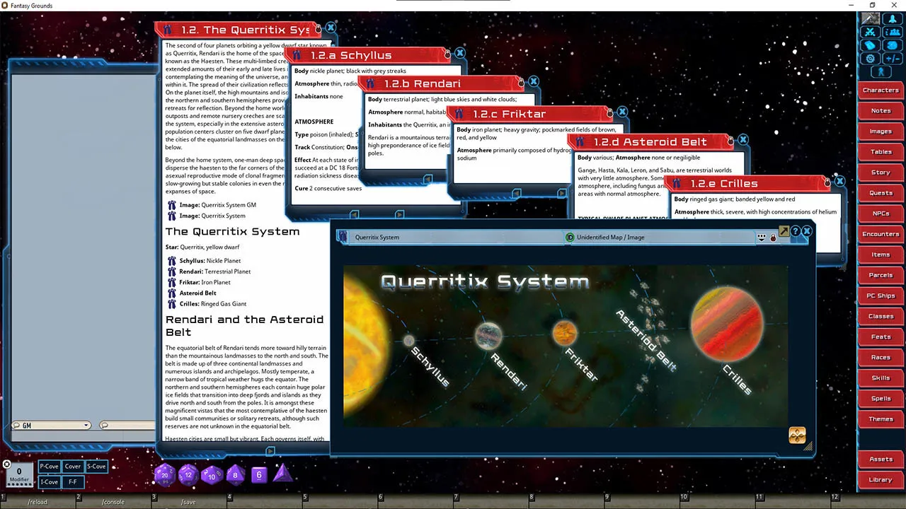 Fantasy Grounds - Star System Set: Querritix (FULL SET) Screenshot 3