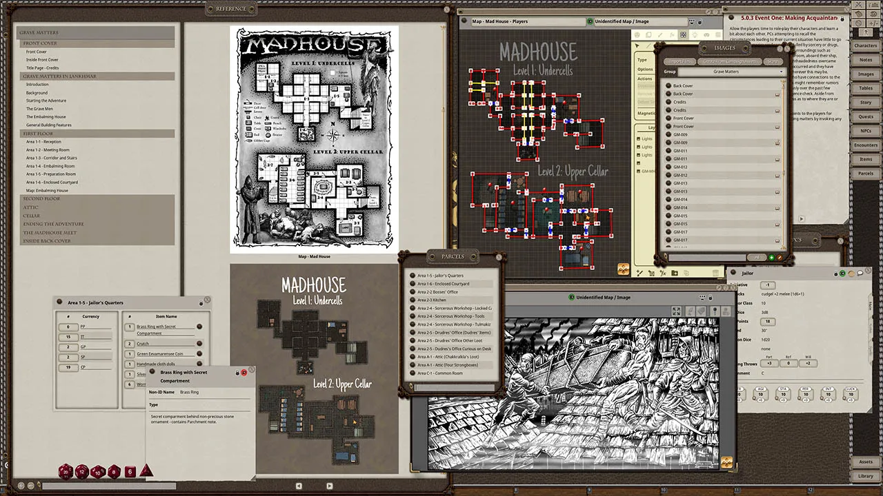 Fantasy Grounds - Dungeon Crawl Classics Lankhmar #9: Grave Matters Screenshot 3
