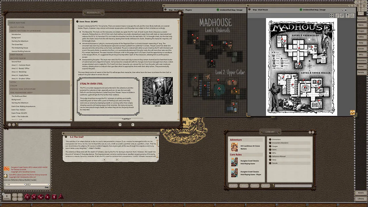 Fantasy Grounds - Dungeon Crawl Classics Lankhmar #9: Grave Matters Screenshot 0