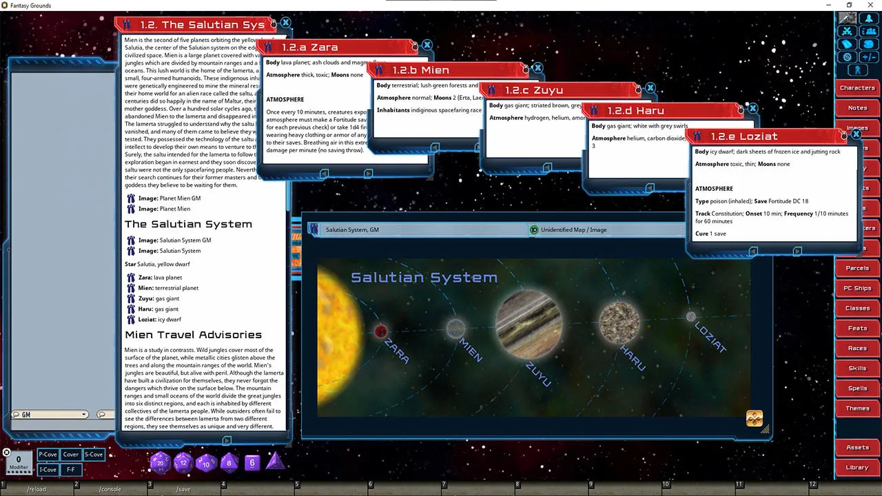Fantasy Grounds - Star System Set: Salutian (FULL SET) Screenshot 0