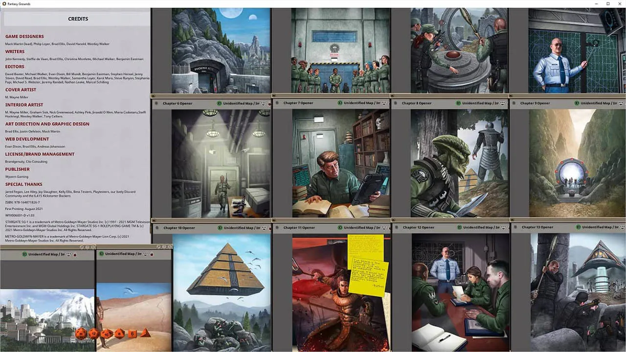 Fantasy Grounds - Stargate SG-1 Roleplaying Game Ruleset Screenshot 10