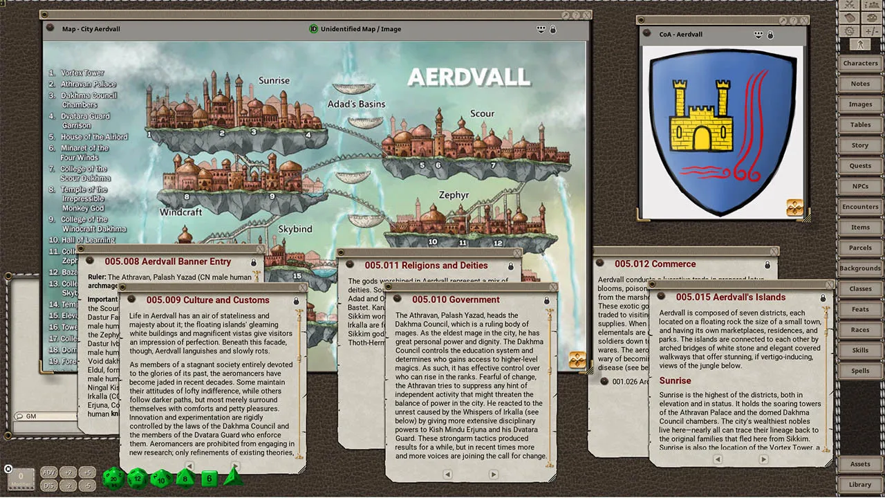 Fantasy Grounds - Southlands Worldbook for 5th Edition Screenshot 4