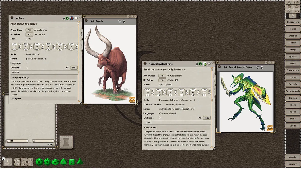 Fantasy Grounds - Southlands Worldbook for 5th Edition Screenshot 3