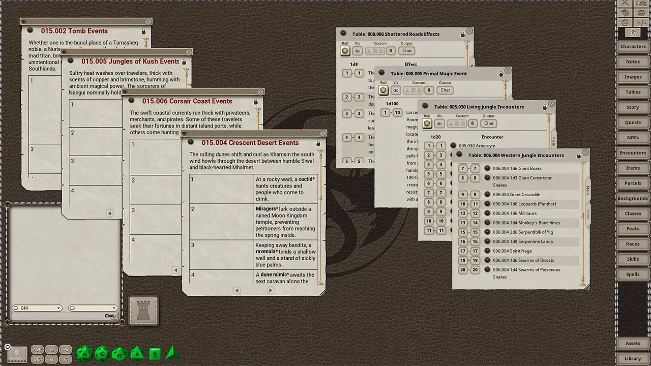 Fantasy Grounds - Southlands Worldbook for 5th Edition Screenshot 2
