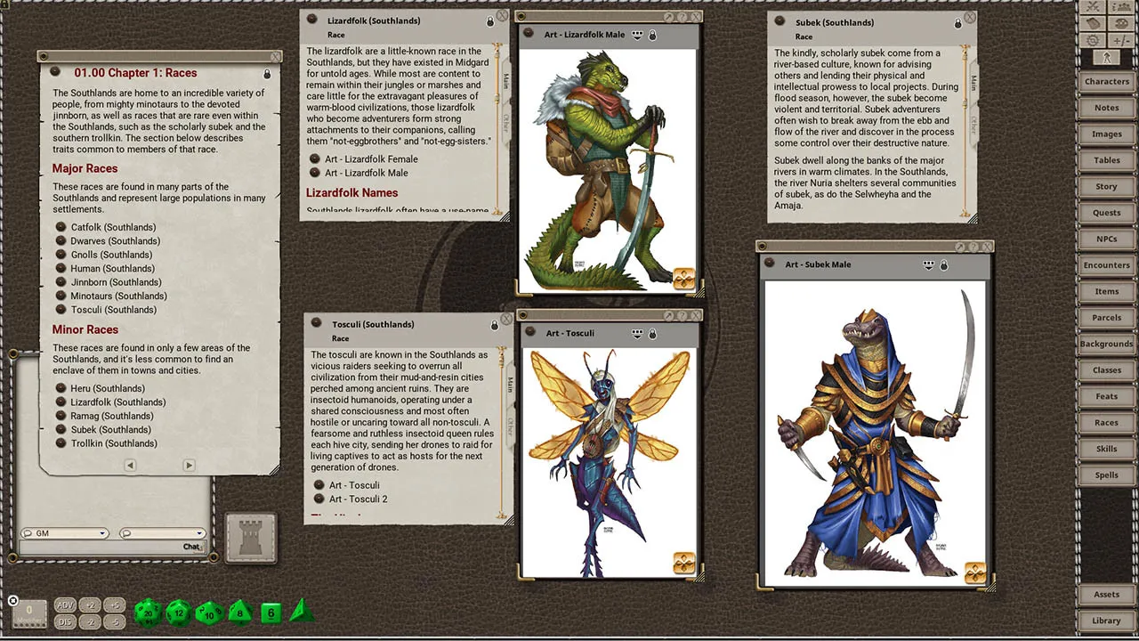 Fantasy Grounds - Southlands Player's Guide for 5th Edition Screenshot 4
