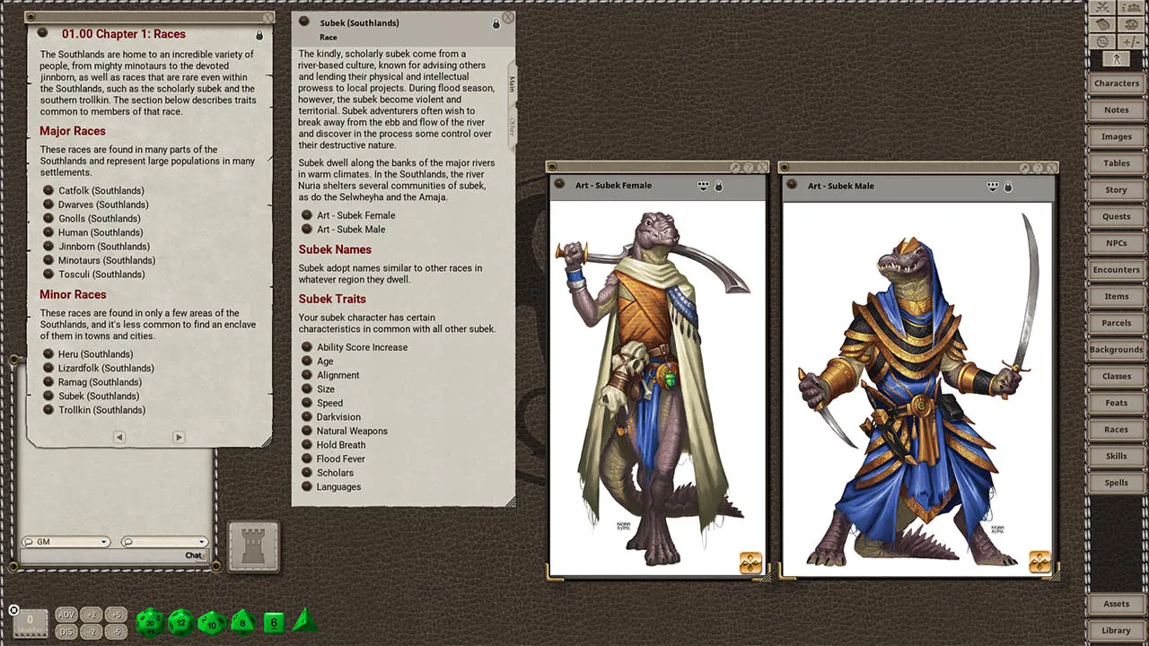 Fantasy Grounds - Southlands Player's Guide for 5th Edition Screenshot 2