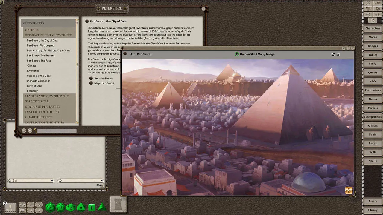 Fantasy Grounds - City of Cats for 5th Edition Screenshot 5