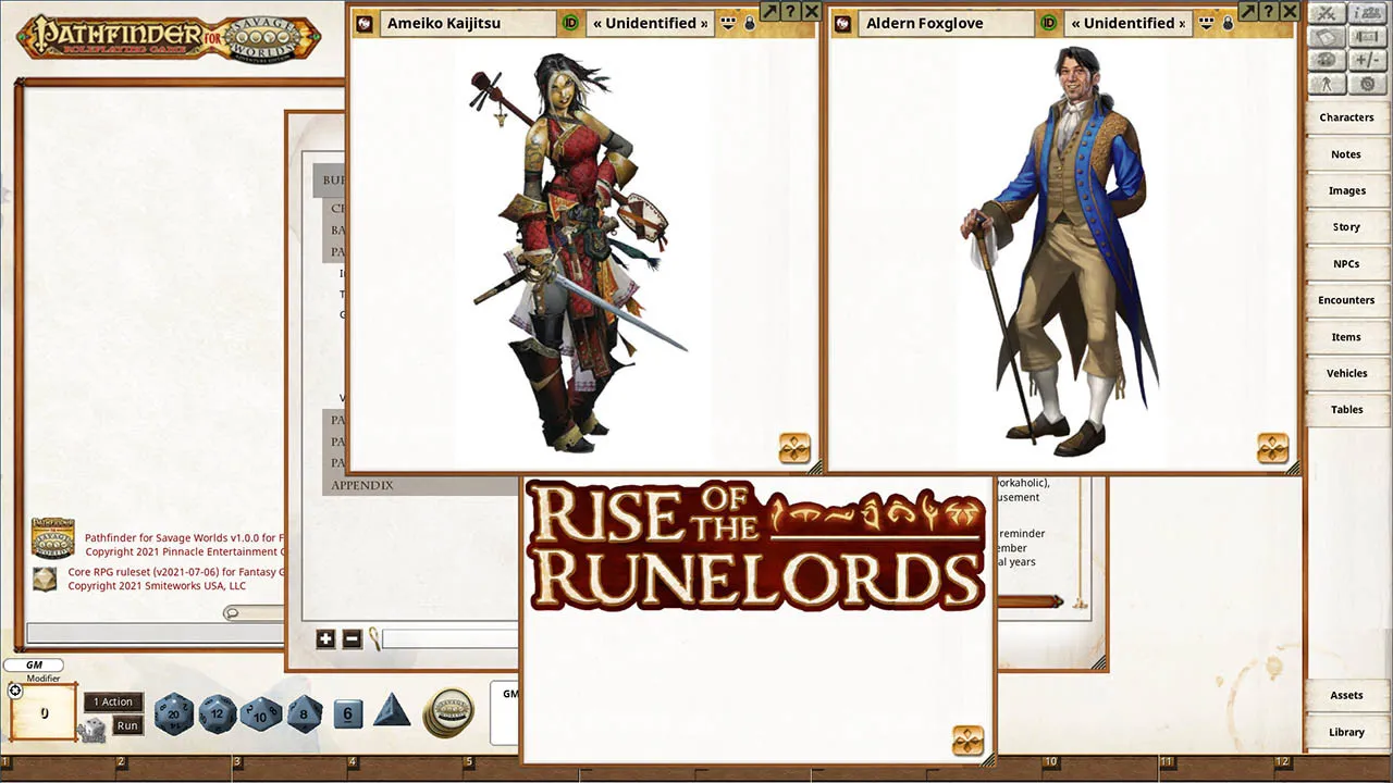 Fantasy Grounds - Pathfinder(R) for Savage Worlds: Rise of the Runelords! Book 1 - Burnt Offerings Screenshot 2