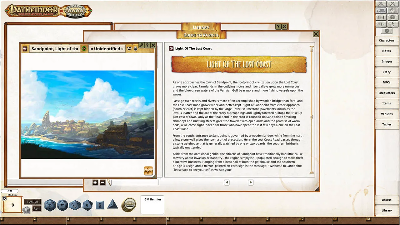 Fantasy Grounds - Pathfinder(R) for Savage Worlds: Rise of the Runelords! - Guide to Varisia Screenshot 2