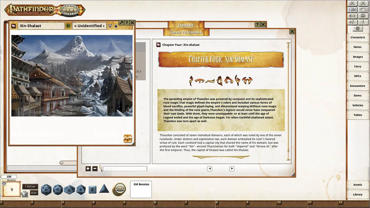 Fantasy Grounds - Pathfinder(R) for Savage Worlds: Rise of the Runelords! - Guide to Varisia Screenshot 1